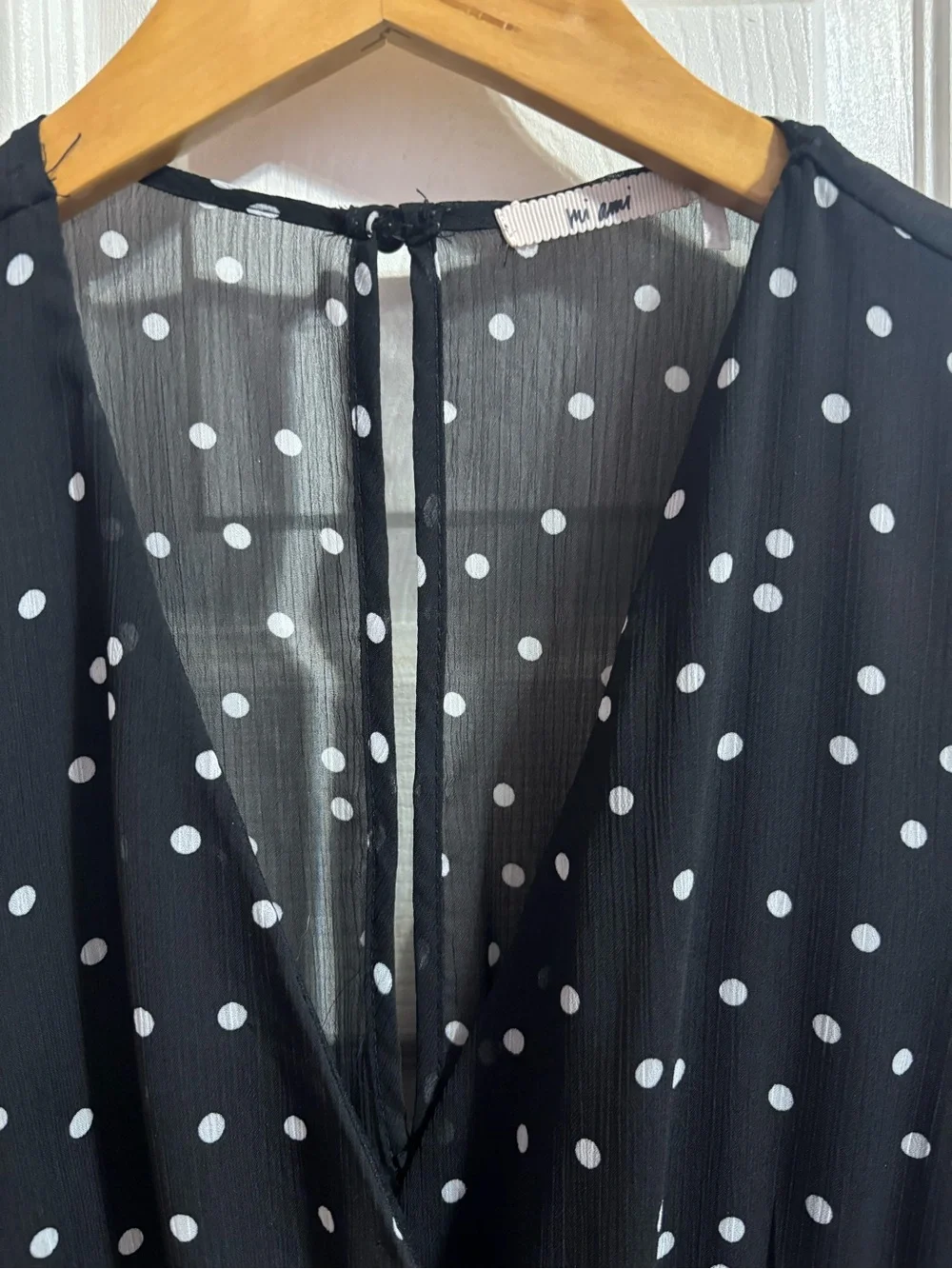 Black Polka Dot Ruffle Dress